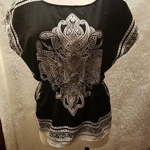 Asia print top